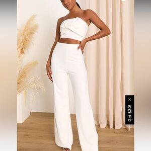 Lulu’s two piece white set
